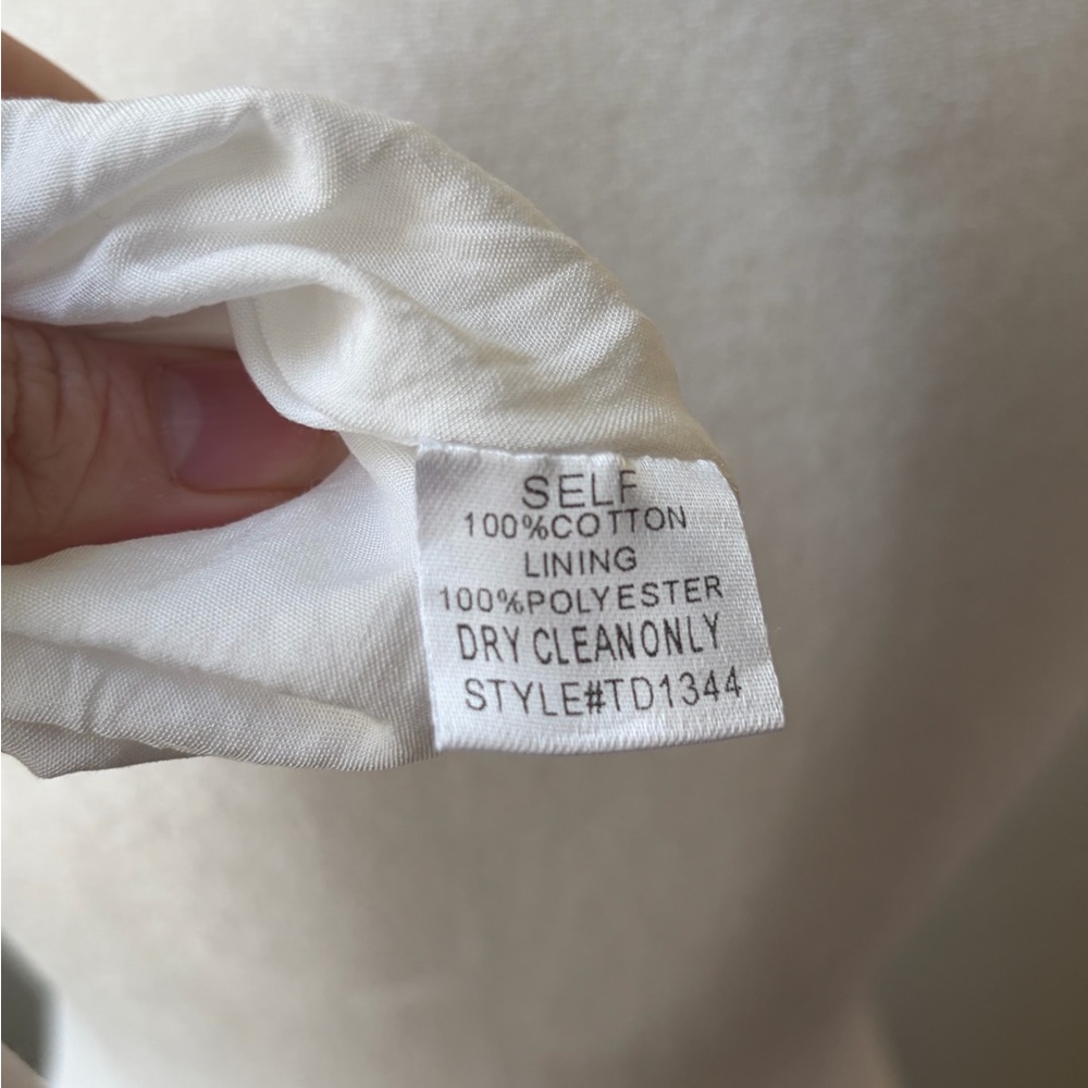 Nectar White Cotton Milkmaid Mini Dress Off Shoulder Cottagecore S - Picture 11 of 11
